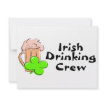 Irish Drinking Crew Beer And Clover invitations