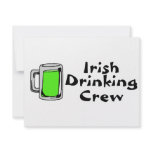 Irish Drinking Crew Green Beer invitations