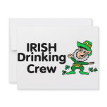 Irish Drinking Crew Leprechaun invitations