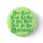 Irish Drinking Humour Button