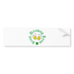 Irish Drinking Team Beer n sham bumper stickers