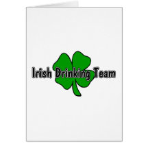 Irish Drinking Team Card