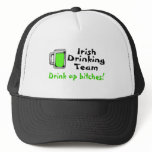 Irish Drinking Team Drink Up Bitches hats