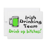 Irish Drinking Team Drink Up Bitches invitations