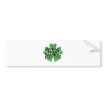 Irish Drinking Team Founding Member Clover bumper stickers