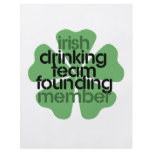 Irish Drinking Team Founding Member Clover flyers
