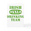 Irish Drinking Team Greeting Card