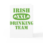 Irish Drinking Team Greeting Card