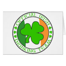 Irish Drinking Team Greeting Card