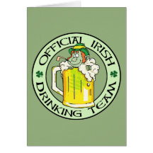 Irish Drinking Team Greeting Card