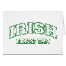Irish Drinking Team Greeting Cards