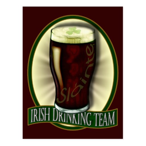 Irish Drinking Team Postcards