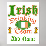 Irish Drinking Team Poster posters