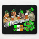 Irish Drinking Team St Patricks Day mousepads