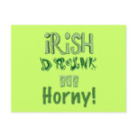 Irish Drunk and Horny postcards