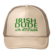 Irish Dude With Attitude Mesh Hat