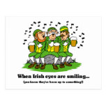 Irish eyes are smiling postcard