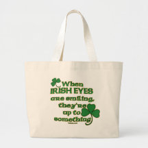 Irish Eyes Joke Tote Bags