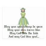 Irish Fairy Girl 1 - Irish Quote Post Card