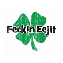 Irish Feckin Eejit Postcards