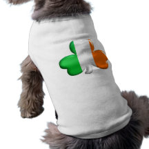 Irish Flag Clover Dog Tshirt