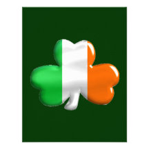 Irish Flag Clover Personalized Invitations