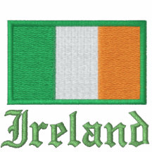 Irish Flag Embroidered On Shirt Polo Shirt