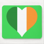 Irish Flag Heart mousepads