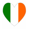Irish Flag Heart Valentine t-shirts