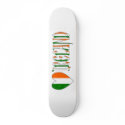 Irish Flag Heart & Word Ireland skateboards