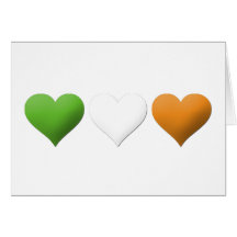 Irish Flag Hearts Cards