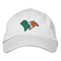 Irish flag of Ireland embroidered on a cap Baseball Cap