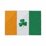 Irish Flag Shamrock embroidered shirts