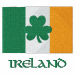 Irish Flag Shamrock Embroidered Shirt Design embroidered shirts