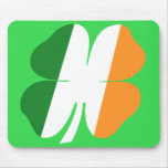 Irish Flag Shamrock mousepads