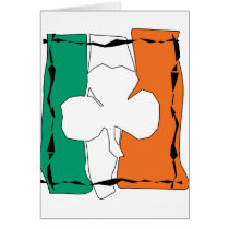 Irish Flag with Shamrock cards