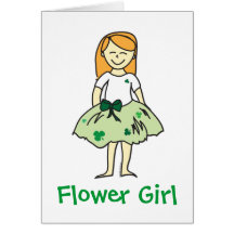 Irish Flower Girl Card
