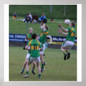 Irish Football, freeze frame. posters