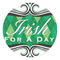 Irish for a Day Round Stickers