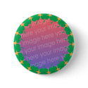 irish four leaf clover photo frame buttons