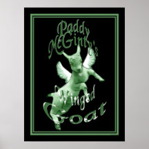 Irish Framed Print McGinty's Green Goat Art Print