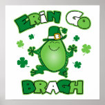 Irish Frog Erin Go Bragh Print