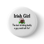 Irish Girl Best Drinking Buddy 2 Pins