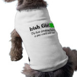 Irish Girl Best Drinking Buddy pet clothing