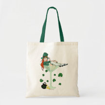 Irish Girl Martini Canvas Bags