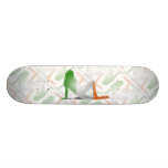 Irish Girl Silhouette Flag Skate Deck