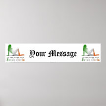 Irish Girls are Best Flag Banner Poster