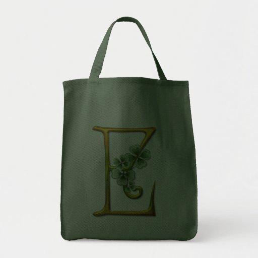 Irish Gold Monogram E Canvas Bag