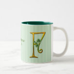 Irish Gold Monogram F Coffee Mug