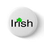 Irish Green Clover buttons